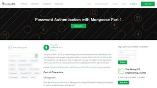 
                            2. Password Authentication with Mongoose Part 1 | MongoDB