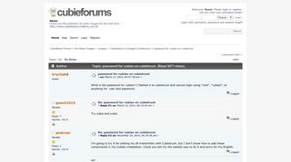 
                            4. password for cubian on cubietruck - CubieBoard Forum