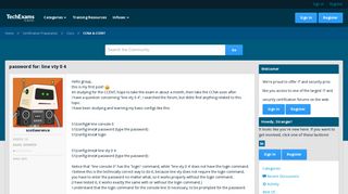 
                            3. password for: line vty 0 4 — TechExams Community