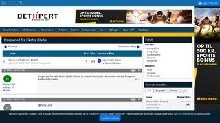 
                            11. Password fra Ekstra Bladet - Diverse forum - Betxpert.com