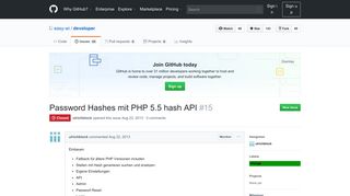 
                            5. Password Hashes mit PHP 5.5 hash API · Issue #15 · easy-wi ... - GitHub