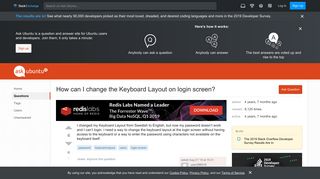 password - How can I change the Keyboard Layout on login screen ...