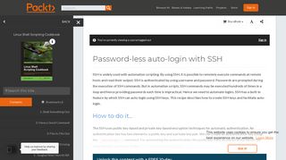 
                            9. Password-less auto-login with SSH - Linux Shell Scripting Cookbook