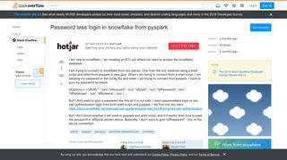 
                            11. Password less login in snowflake from pyspark - Stack Overflow