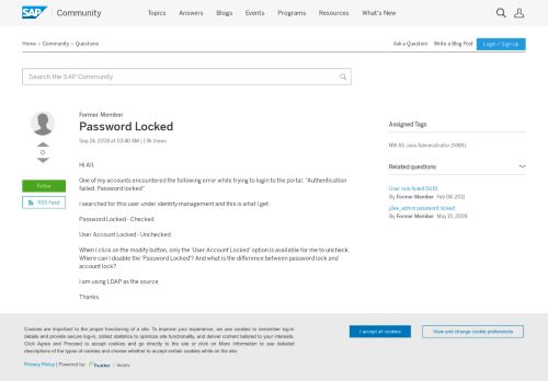 
                            10. Password Locked - archive SAP