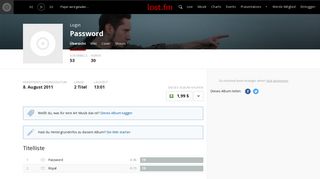 
                            6. Password — Login | Last.fm