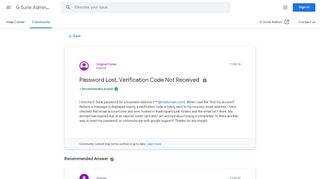 
                            11. Password Lost, Verification Code Not Received – Google'i ...
