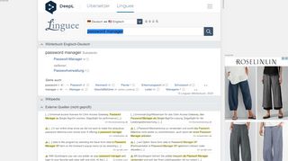 
                            2. password manager - Deutsch-Übersetzung – Linguee Wörterbuch