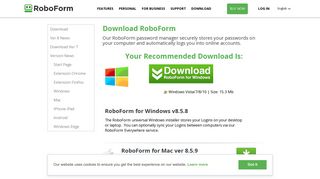 
                            8. Password Manager Update and Download - RoboForm