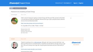 
                            7. Password not completing at Duke Energy — 1Password Forum