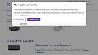 
                            1. Password of the Wi-Fi network | Proximus