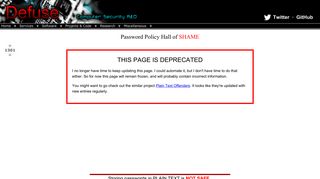 
                            11. Password Policy Hall of SHAME - Defuse Security