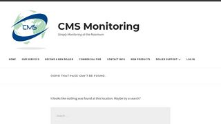 
                            3. Password-Protected Area - Login - CMS Monitoring! Wholesale Alarm ...