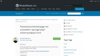 
                            1. Password protected page not accessible / wp-login.php?action ...