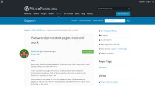 
                            5. Password protected pages does not work | WordPress.org