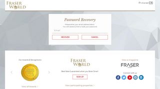 
                            8. Password Recovery - Frasers Hospitality - Fraser World