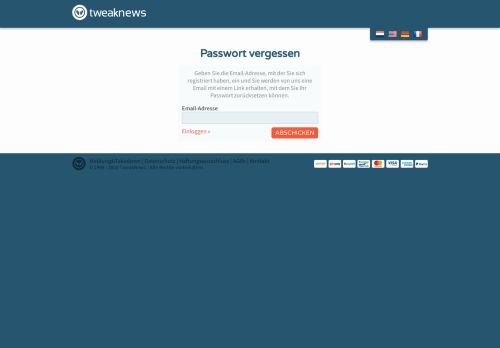 
                            2. Password Reminder | TweakNews