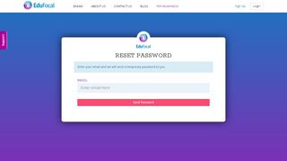 
                            7. Password Reset - EduFocal