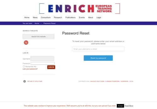 
                            10. Password Reset - enrich etn