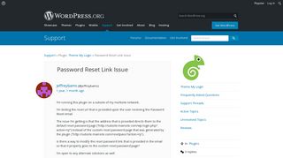 
                            5. Password Reset Link Issue | WordPress.org