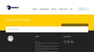 
                            6. Password Reset – Mobex