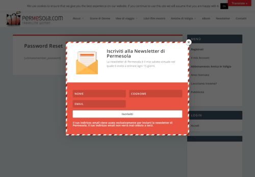 
                            5. Password Reset - Permesola