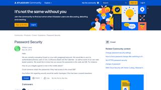 
                            4. Password Security - Atlassian Community