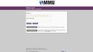 
                            5. Password Self Service - MMU