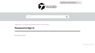 
                            6. Password & Sign In – Tagged Support