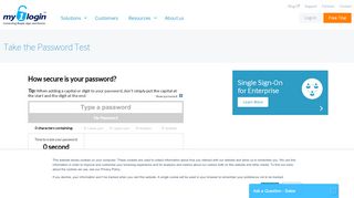 
                            3. Password Strength Meter - My1Login