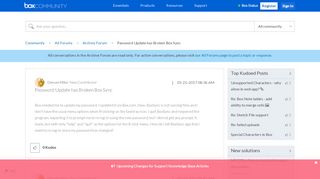 
                            9. Password Update has Broken Box Sync - Box