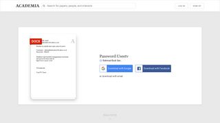 
                            4. Password Useetv | RAHMAD BUDI SANTOSO - Academia.edu