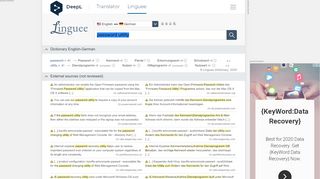 
                            10. password utility - German translation – Linguee
