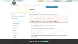 
                            8. Password - Windows Embedded 7 - IGEL Knowledge Base