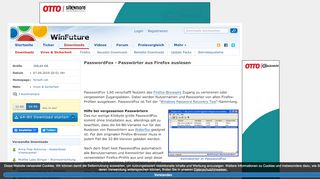 
                            5. PasswordFox - Passwörter aus Firefox auslesen Download - WinFuture