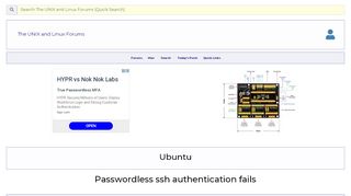 
                            4. Passwordless ssh authentication fails - Unix.com