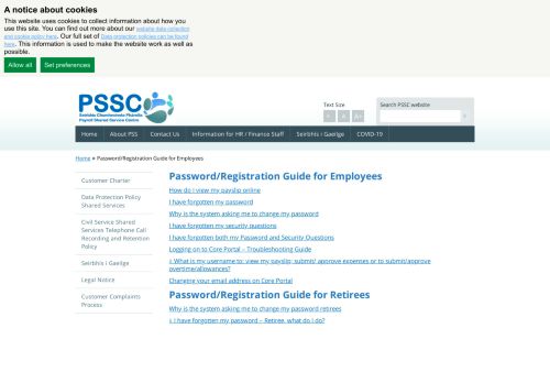 
                            6. Password/Registration Guide for Employees | - pssc, helpdesk