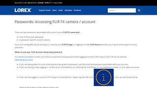 
                            4. Passwords: Accessing FLIR FX camera / account - Lorex Support ...