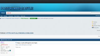 
                            11. Passwords Castle - HQ XXX PASS FORUM