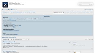 
                            4. Passwords for Live CD - MX Linux Forum