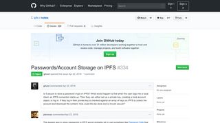 
                            6. Passwords/Account Storage on IPFS · Issue #334 · ipfs/notes · GitHub