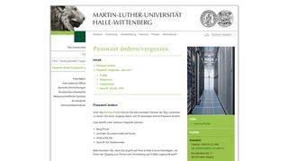 
                            5. Passwort ändern/vergessen - ITZ - Martin-Luther-Universität Halle ...