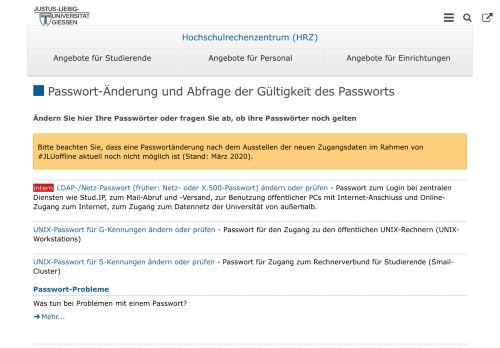 
                            8. Passwort-Änderung und Abfrage der Gültigkeit des Passworts ...