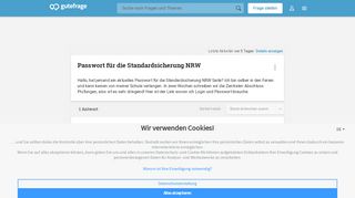 
                            2. Passwort für die Standardsicherung NRW (Schule, Internet ...