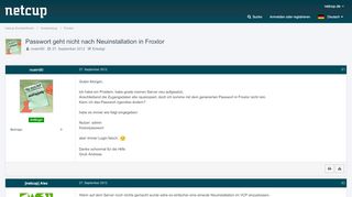 
                            12. Passwort geht nicht nach Neuinstallation in Froxlor - Froxlor ...