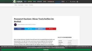 
                            12. Passwort hacken: Diese Tools helfen im Notfall – GIGA