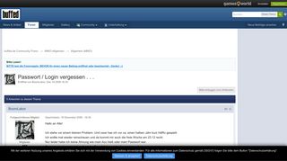 
                            12. Passwort / Login vergessen . . . - Allgemein (MMO) - buffed.de ...