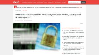 
                            7. Passwort-Schlamperei im Netz: Netflix und Spotify nehmen es nicht so ...
