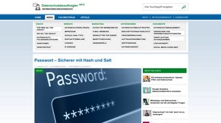 
                            3. Passwort - Sicherer mit Hash und Salt - Datenschutzbeauftragter INFO