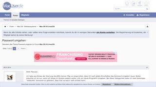 
                            1. Passwort umgehen | MacUser.de Community